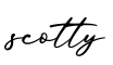 单词scotty书写