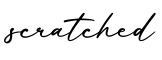 单词scratched书写