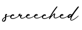 单词screeched书写