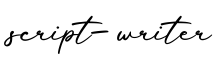 单词script-writer书写