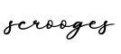 单词scrooges书写