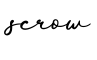 单词scrow书写