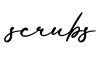 单词scrubs书写