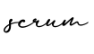 单词scrum书写