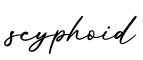 单词scyphoid书写