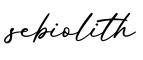 单词sebiolith书写