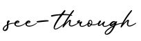 单词see-through书写