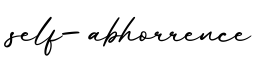 单词self-abhorrence书写
