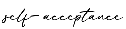 单词self-acceptance书写