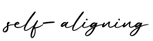 单词self-aligning书写