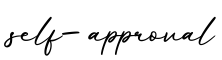 单词self-approval书写