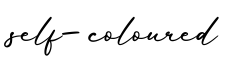 单词self-coloured书写