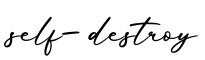 单词self-destroy书写