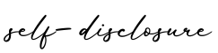 单词self-disclosure书写