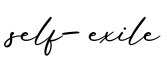 单词self-exile书写