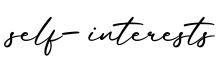 单词self-interests书写