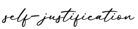 单词self-justification书写