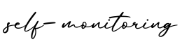 单词self-monitoring书写