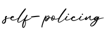 单词self-policing书写