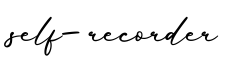 单词self-recorder书写