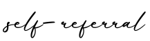 单词self-referral书写
