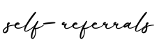 单词self-referrals书写