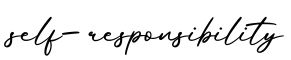 单词self-responsibility书写