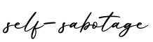单词self-sabotage书写