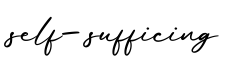 单词self-sufficing书写
