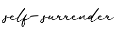 单词self-surrender书写