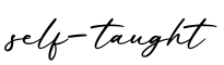单词self-taught书写