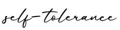 单词self-tolerance书写