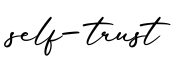 单词self-trust书写