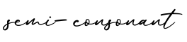 单词semi-consonant书写