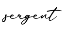 单词sergent书写