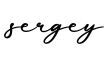 单词sergey书写