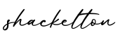 单词shackelton书写