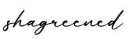 单词shagreened书写
