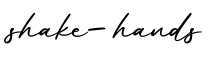 单词shake-hands书写