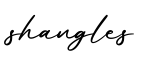 单词shangles书写