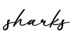 单词sharks书写