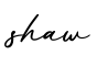 单词shaw书写