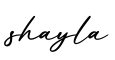 单词shayla书写