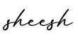 单词sheesh书写