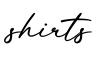 单词shirts书写