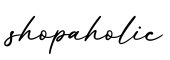 单词shopaholic书写
