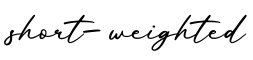 单词short-weighted书写