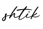单词shtik书写