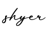 单词shyer书写