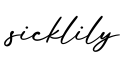 单词sicklily书写